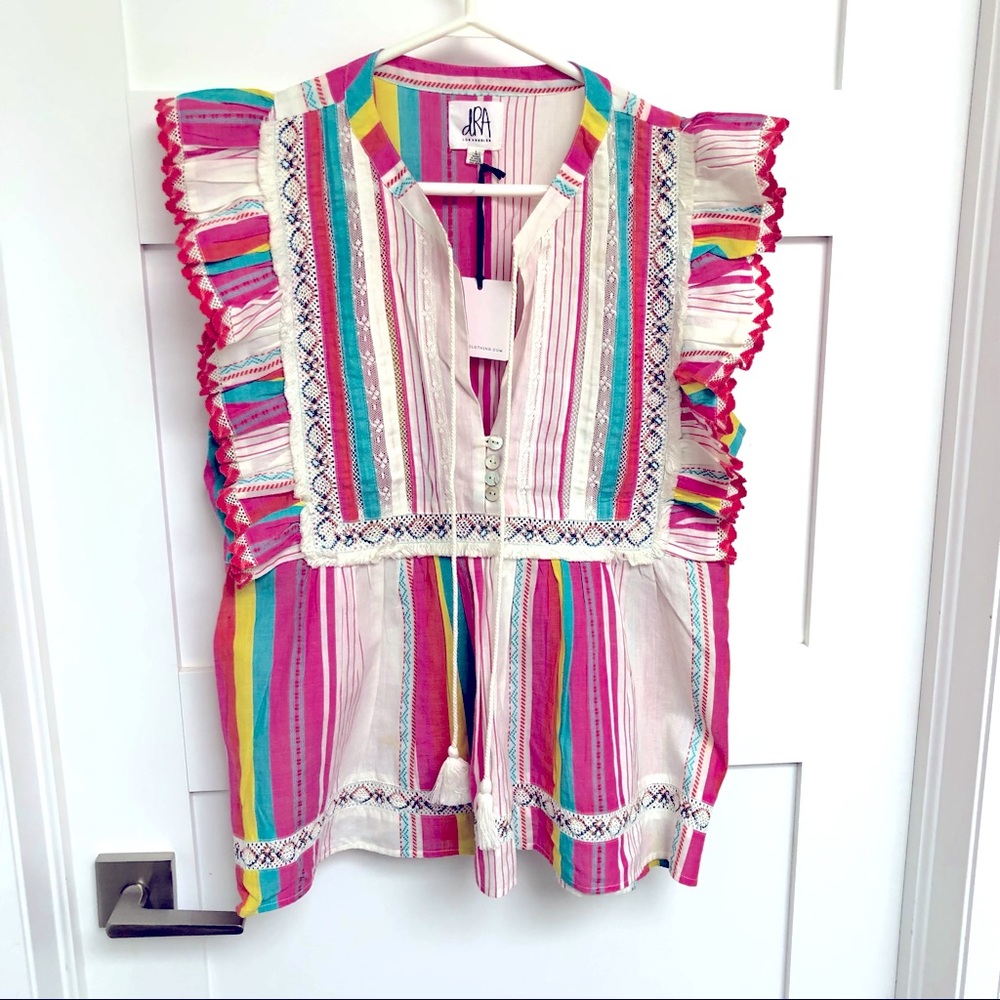 💠 dRA Los Angeles Multi Stripe Blouse